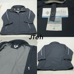 Columbia Jacket Womens XL Gray Crop Sleeves Full Zip Bugaboo Waterproof‎ Breathe